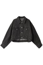 【スリー ドッツ/three dots】のデニム ジャンパー 人気、トレンドファッション・服の通販 founy(ファニー) ファッション Fashion レディースファッション Fashion for Women アウター Coat / Outerwear Collection レディースジャケット・軽アウター Jackets おすすめ Recommended / Our Picks ショート Short, Short Length ジャケット Jacket, Outerwear ストレッチ Stretch, Stretchy Fabric セットアップ Set-Up, Coordinated Outfit デニム Denim, Jeans Material トレンド Trend, Trending Now ワイド Wide, Wide Fit thumbnail ブラック|ID: prp329100003861867 ipo3291000000032952071