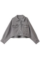 【スリー ドッツ/three dots】のデニム ジャンパー 人気、トレンドファッション・服の通販 founy(ファニー) ファッション Fashion レディースファッション Fashion for Women アウター Coat / Outerwear Collection レディースジャケット・軽アウター Jackets おすすめ Recommended / Our Picks ショート Short, Short Length ジャケット Jacket, Outerwear ストレッチ Stretch, Stretchy Fabric セットアップ Set-Up, Coordinated Outfit デニム Denim, Jeans Material トレンド Trend, Trending Now ワイド Wide, Wide Fit thumbnail ライトグレー|ID: prp329100003861867 ipo3291000000032952074