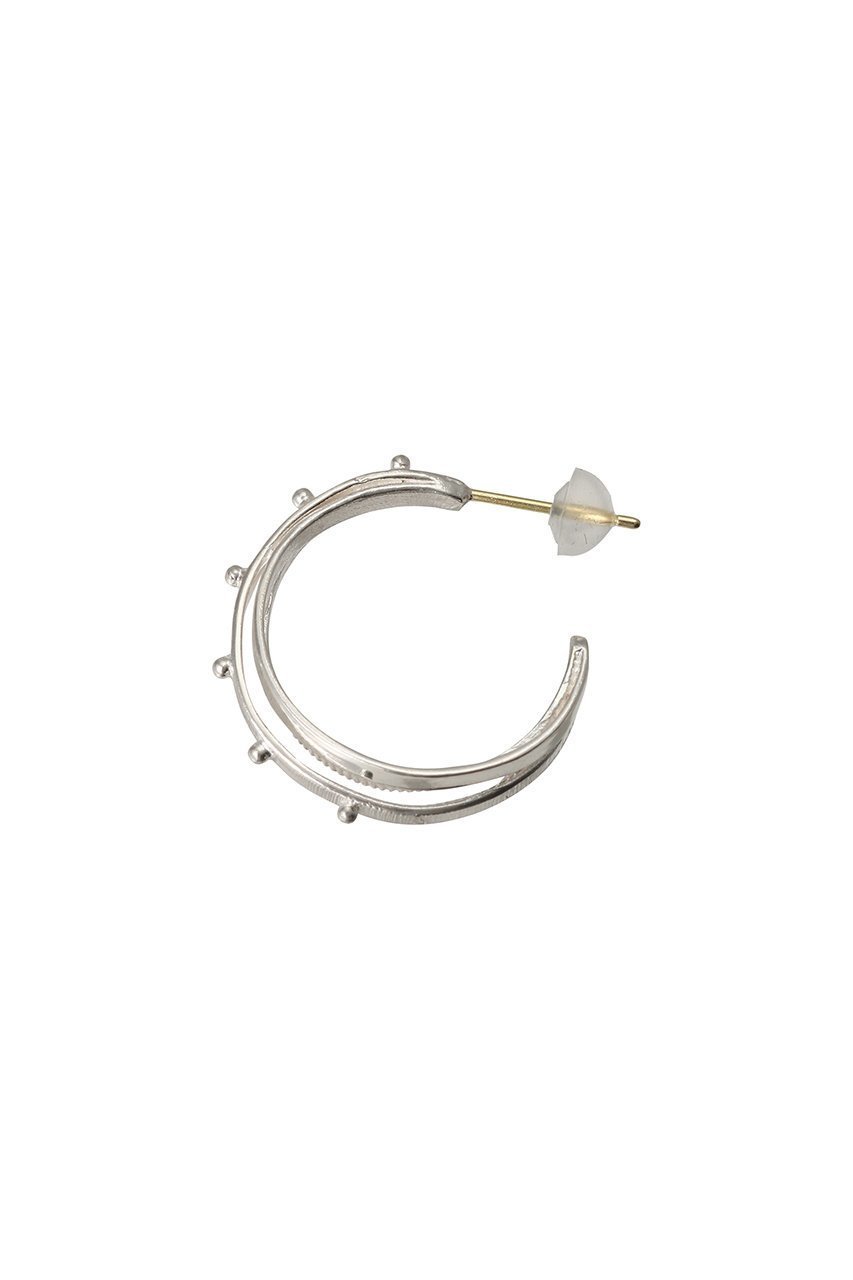 【カオル/KAORU】のDOT シルバー フープピアス L 人気、トレンドファッション・服の通販 founy(ファニー) 　ファッション　Fashion　レディースファッション　Fashion for Women　ジュエリー　Jewelry　ファッションリング　Fashion Rings　イヤリング・フープ・ドロップタイプ　Hoop, Drop & Clip Earrings　おすすめ　Recommended / Our Picks　イヤリング　Earrings　シルバー　Silver, Metallic Silver　テクスチャー　Texture, Textured Fabric　フープ　Hoop, Hoop Earrings　other-4|ID: prp329100003861874 ipo3291000000036094355