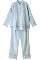 【キッドブルー/KID BLUE】の24Wガーゼキッチンチェックパジャマ サックス|ID:prp329100003861879