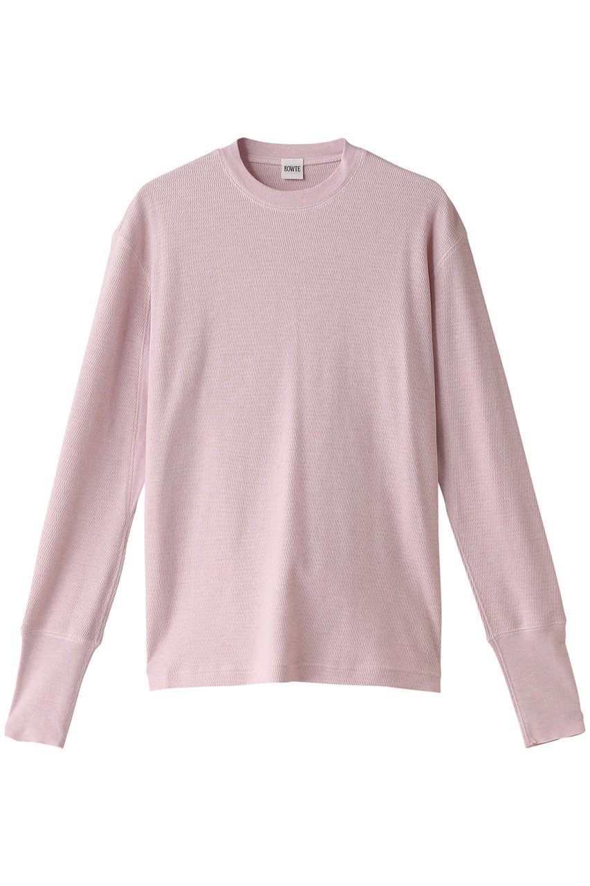 【バウト/BOWTE】のTHERMAL ロングスリーブTシャツ インテリア・キッズ・メンズ・レディースファッション・服の通販 founy(ファニー) 　ファッション　Fashion　レディースファッション　Fashion for Women　トップス・カットソー　Cut & Sew Tops　シャツ・ブラウス・オフィスカジュアル　Elegant Blouses & Button-Ups　ロングTシャツ・Tシャツ　Longline T-Shirts & Tees　カットソー・ベーシックTシャツ　Cut-and-Sewn Tops / Stretch Tees & Basics　インナー　Innerwear　シルク　Silk, 100% Silk　スリーブ　Sleeve, Long Sleeve / Short Sleeve　ロング　Long, Long-Length　洗える　Machine Washable　ピンク|ID: prp329100003861880 ipo3291000000035672824