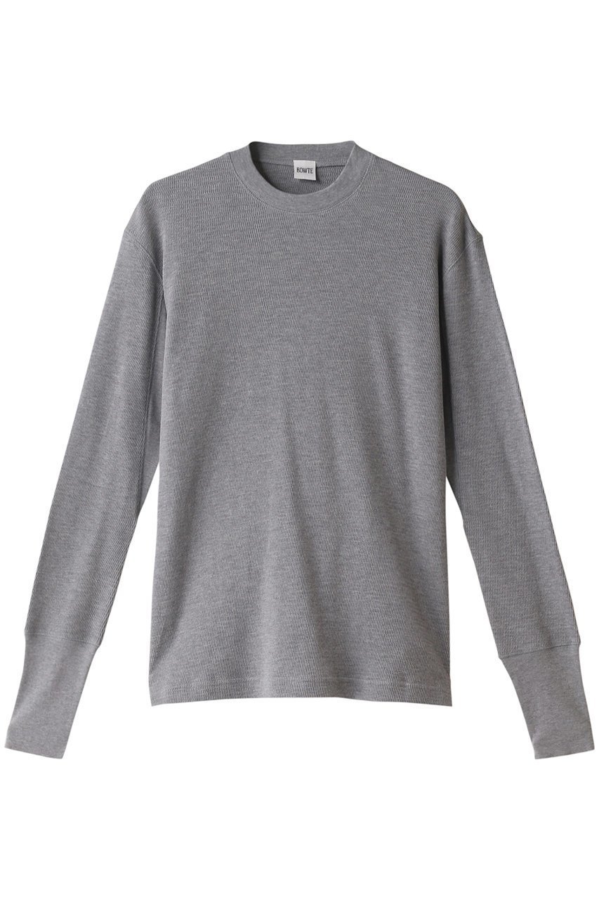 【バウト/BOWTE】のTHERMAL ロングスリーブTシャツ インテリア・キッズ・メンズ・レディースファッション・服の通販 founy(ファウニー) ファッション Fashion レディースファッション Fashion for Women トップス・カットソー Cut & Sew Tops シャツ・ブラウス・オフィスカジュアル Elegant Blouses & Button-Ups ロングTシャツ・Tシャツ Longline T-Shirts & Tees カットソー・ベーシックTシャツ Cut-and-Sewn Tops / Stretch Tees & Basics インナー Innerwear シルク Silk, 100% Silk スリーブ Sleeve, Long Sleeve / Short Sleeve ロング Long, Long-Length 洗える Machine Washable グレー|ID: prp329100003861880 ipo3291000000036988372