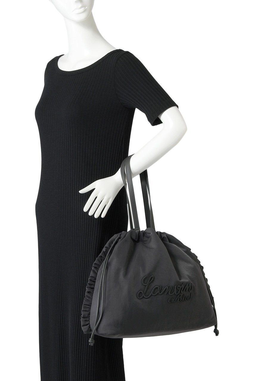 【ランバン オン ブルー/LANVIN en Bleu】のナイロンドロストトートバッグ 人気、トレンドファッション・服の通販 founy(ファニー) 　ファッション　Fashion　レディースファッション　WOMEN　バッグ　Bag　フリル　Frills　ポケット　Pocket　巾着　Purse　ビジネス 仕事 通勤　Business　other-2|ID: prp329100003862776 ipo3291000000031380815