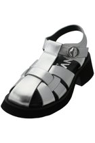 【ランバン オン ブルー/LANVIN en Bleu】のレザーグルカサンダル 人気、トレンドファッション・服の通販 founy(ファニー) ファッション Fashion レディースファッション Fashion for Women サンダル Sandals, Summer Shoes シルバー Silver, Metallic Silver ソックス Socks, Hosiery フィット Fit, Slim Fit 夏 Summer 軽量 Lightweight, Ultra Light thumbnail シルバー|ID: prp329100003862796 ipo3291000000036652262