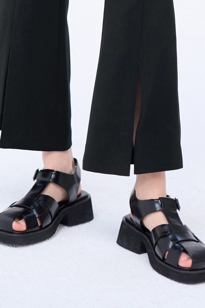 【ランバン オン ブルー/LANVIN en Bleu】のレザーグルカサンダル 人気、トレンドファッション・服の通販 founy(ファニー) 　ファッション　Fashion　レディースファッション　Fashion for Women　サンダル　Sandals, Summer Shoes　シルバー　Silver, Metallic Silver　ソックス　Socks, Hosiery　フィット　Fit, Slim Fit　夏　Summer　軽量　Lightweight, Ultra Light　other-8|ID: prp329100003862796 ipo3291000000036746026