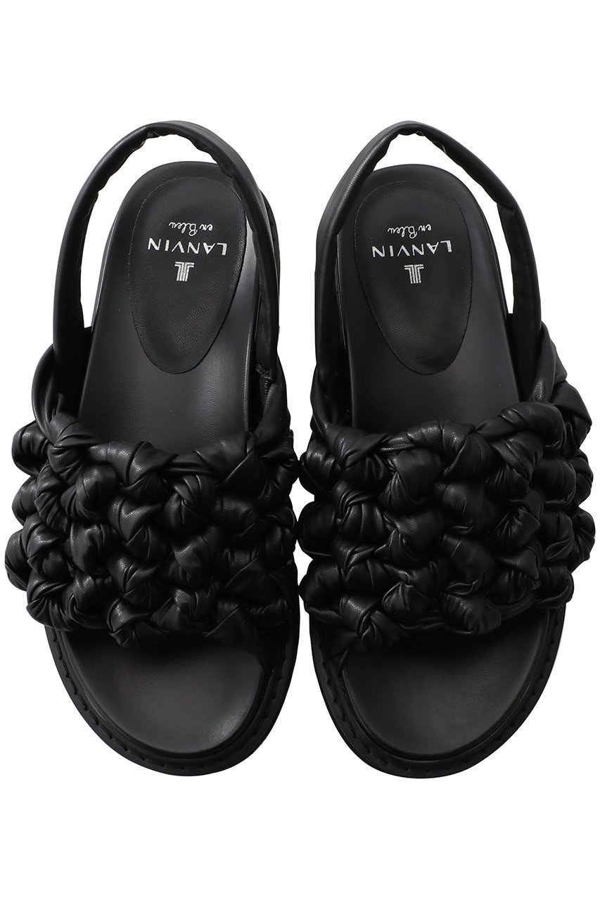 【ランバン オン ブルー/LANVIN en Bleu】の編み込みサンダル 人気、トレンドファッション・服の通販 founy(ファニー) 　ファッション　Fashion　レディースファッション　WOMEN　サンダル　Sandals　ソックス　Socks　フィット　Fit　other-5|ID: prp329100003862807 ipo3291000000031380906