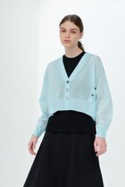 【ランバン オン ブルー/LANVIN en Bleu】のメニーボタンカーディガン 人気、トレンドファッション・服の通販 founy(ファニー) ファッション Fashion レディースファッション Fashion for Women トップス・カットソー Cut & Sew Tops ニット Knit Tops & Sweaters カーディガン・羽織り Layered Style Cardigans おすすめ Recommended / Our Picks イエロー Yellow カーディガン Cardigan, Knitwear ショート Short, Short Length バランス Balance, Style Balance 人気 Popular, Best Seller thumbnail ブルー|ID: prp329100003862810 ipo3291000000032950056