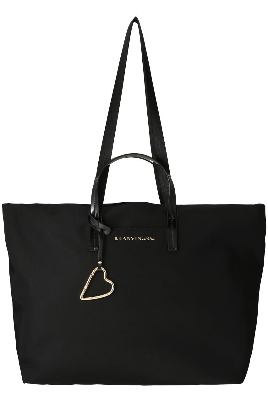 【ランバン オン ブルー/LANVIN en Bleu】のマルクハートカラビナ 大トート インテリア・キッズ・メンズ・レディースファッション・服の通販 founy(ファニー) 　ファッション　Fashion　レディースファッション　Fashion for Women　バッグ　Bags　おすすめ　Recommended / Our Picks　シンプル　Simple, Minimal　スポーティ　Sporty, Casual Athletic　ビジネス 仕事 通勤　Business / Work / Commuting　旅行　Travel　ブラック|ID: prp329100003862812 ipo3291000000032795674