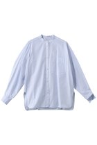 【ナゴンスタンス/nagonstans】のアイスコットンストライプ アシンメスリーブ All-round SH/シャツ Water|ID: prp329100003862813 ipo3291000000036878026