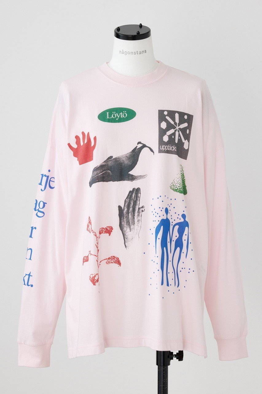 【ナゴンスタンス/nagonstans】のDrawing Diary P.O/プルオーバー インテリア・キッズ・メンズ・レディースファッション・服の通販 founy(ファニー) ファッション Fashion レディースファッション Fashion for Women トップス・カットソー Cut & Sew Tops シャツ・ブラウス・オフィスカジュアル Elegant Blouses & Button-Ups ロングTシャツ・Tシャツ Longline T-Shirts & Tees カジュアルプルオーバー・ニットトップス Pullovers & Knit Tops / Casual Pullovers カットソー・ベーシックTシャツ Cut-and-Sewn Tops / Stretch Tees & Basics スリーブ Sleeve, Long Sleeve / Short Sleeve プリント Print, Printed Pattern ロング Long, Long-Length 春 Spring Peach|ID: prp329100003862817 ipo3291000000035792279