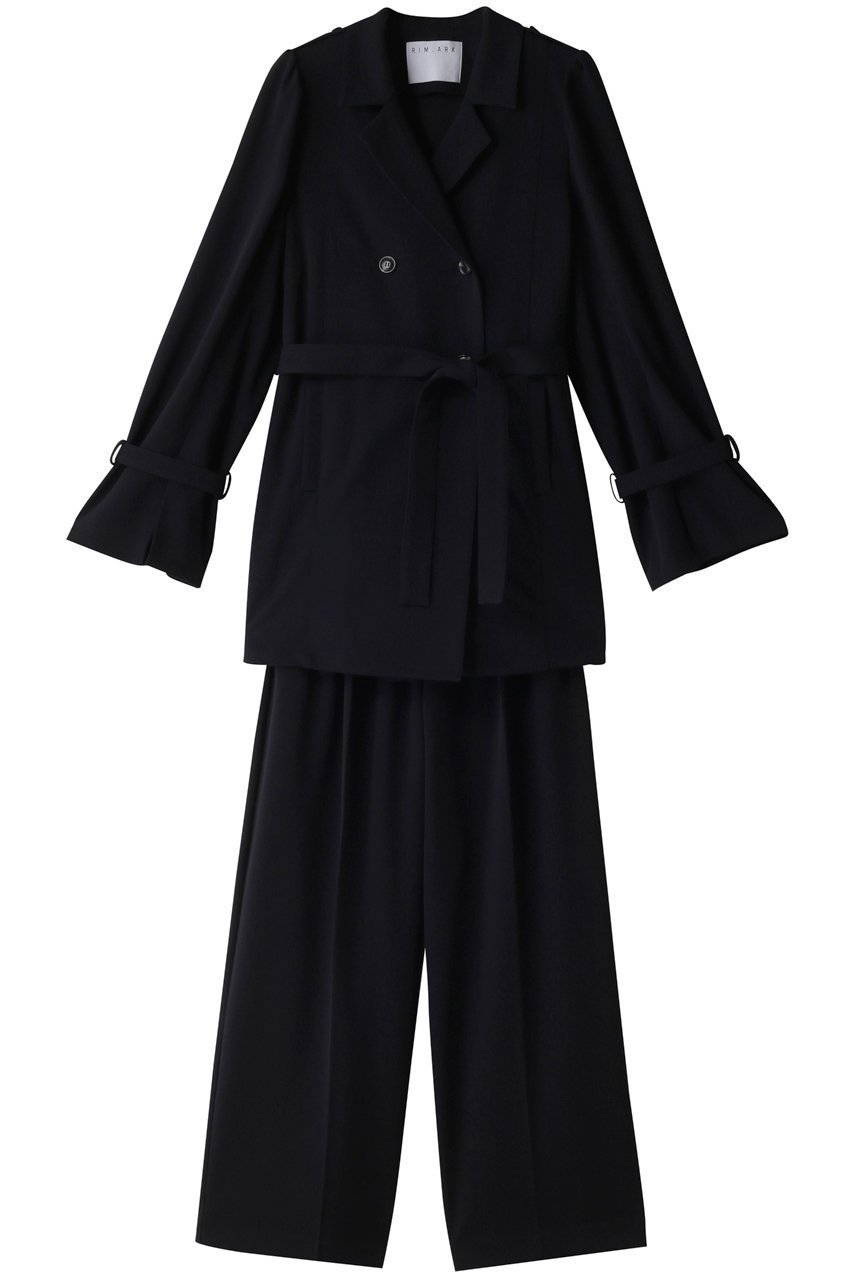 【リムアーク/RIM.ARK】のPuff sleeve JK and PT set/セットアップ インテリア・キッズ・メンズ・レディースファッション・服の通販 founy(ファニー) ファッション Fashion レディースファッション Fashion for Women アウター Coat / Outerwear Collection レディースジャケット・軽アウター Jackets おすすめ Recommended / Our Picks ジャケット Jacket, Outerwear スリーブ Sleeve, Long Sleeve / Short Sleeve セットアップ Set-Up, Coordinated Outfit ダブル Double, Double-Breasted フォーマル Formal, Dressy ワイド Wide, Wide Fit 旅行 Travel ネイビー|ID: prp329100003862828 ipo3291000000036741773