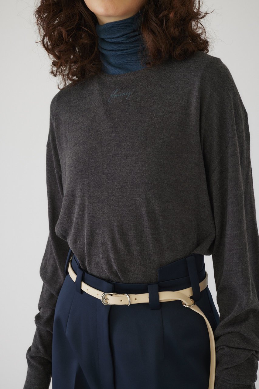 【リムアーク/RIM.ARK】のPrint knit tops/ニット 人気、トレンドファッション・服の通販 founy(ファニー) 　ファッション　Fashion　レディースファッション　Fashion for Women　トップス・カットソー　Cut & Sew Tops　ニット　Knit Tops & Sweaters　カジュアルプルオーバー・ニットトップス　Pullovers & Knit Tops / Casual Pullovers　おすすめ　Recommended / Our Picks　インナー　Innerwear　シンプル　Simple, Minimal　プリント　Print, Printed Pattern　other-7|ID: prp329100003862831 ipo3291000000034970202