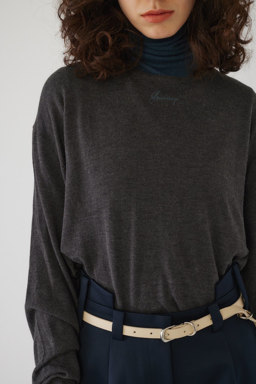 【リムアーク/RIM.ARK】のPrint knit tops/ニット 人気、トレンドファッション・服の通販 founy(ファニー) 　ファッション　Fashion　レディースファッション　Fashion for Women　トップス・カットソー　Cut & Sew Tops　ニット　Knit Tops & Sweaters　カジュアルプルオーバー・ニットトップス　Pullovers & Knit Tops / Casual Pullovers　おすすめ　Recommended / Our Picks　インナー　Innerwear　シンプル　Simple, Minimal　プリント　Print, Printed Pattern　other-8|ID: prp329100003862831 ipo3291000000034970203