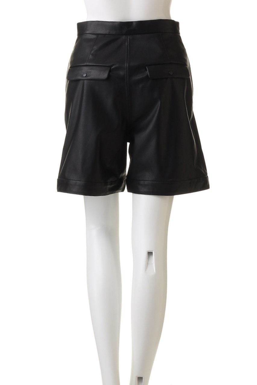 【リムアーク/RIM.ARK】のFaux leather half PT/ハーフパンツ 人気、トレンドファッション・服の通販 founy(ファニー) 　ファッション　Fashion　レディースファッション　Fashion for Women　パンツ　Pants & Trousers　ショートパンツ・ハーフパンツ　High-Waisted & Relaxed Shorts　ショート　Short, Short Length　ジャケット　Jacket, Outerwear　ハーフ　Half, Half-Length　フロント　Front, Front Design　ロング　Long, Long-Length　other-4|ID: prp329100003862843 ipo3291000000034970498