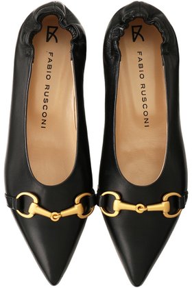 【エスメラルダ/Esmeralda】 【FABIO RUSCONI】ポインテッドビットパンプス人気、トレンドファッション・服の通販 founy(ファニー) ファッション Fashion レディースファッション Fashion for Women ギャザー Gathered, Ruffled フィット Fit, Slim Fit フラット Flat, Flat Shoes エレガント 上品 Elegant |ID:prp329100003862851