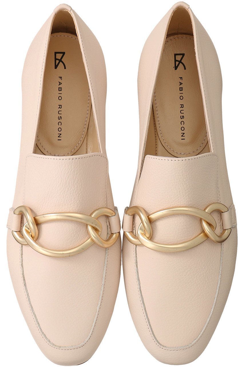 【エスメラルダ/Esmeralda】の【FABIO RUSCONI】チェーンローファー インテリア・キッズ・メンズ・レディースファッション・服の通販 founy(ファニー) 　ファッション　Fashion　レディースファッション　Fashion for Women　シューズ　Shoes, Footwear　チェーン　Chain, Chain Strap　ビッグ　Big, Oversized　フラット　Flat, Flat Shoes　アイボリー|ID: prp329100003862853 ipo3291000000035060229