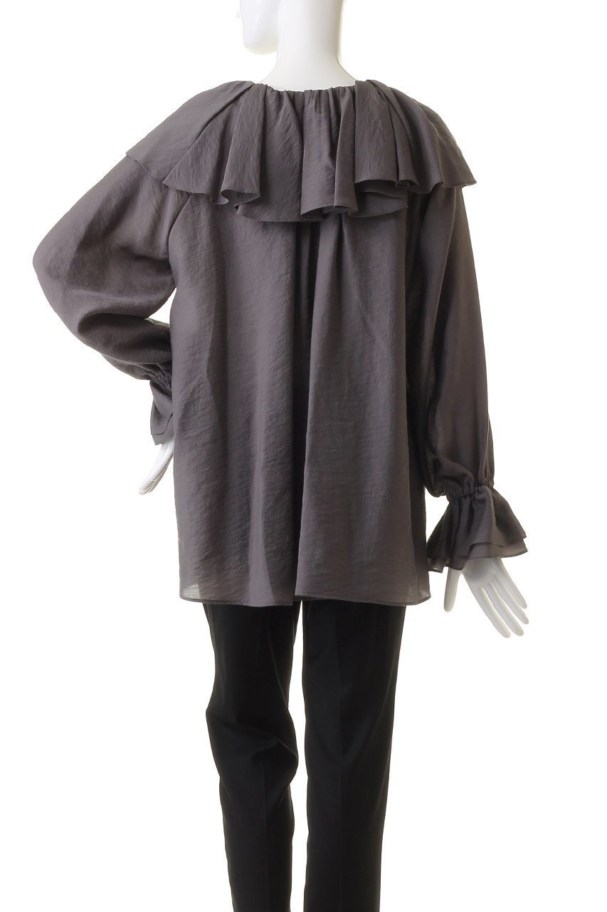 【デパリエ/DEPAREILLE】のフリルシフォンブラウス 人気、トレンドファッション・服の通販 founy(ファニー) 　ファッション　Fashion　レディースファッション　Fashion for Women　トップス・カットソー　Cut & Sew Tops　シャツ・ブラウス・オフィスカジュアル　Elegant Blouses & Button-Ups　インナー　Innerwear　シアー　Sheer, See-Through　シルク　Silk, 100% Silk　ジャケット　Jacket, Outerwear　スリーブ　Sleeve, Long Sleeve / Short Sleeve　ロング　Long, Long-Length　人気　Popular, Best Seller　other-4|ID: prp329100003862896 ipo3291000000032910078