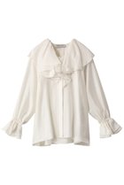 【デパリエ/DEPAREILLE】のフリルシフォンブラウス ホワイト|ID: prp329100003862896 ipo3291000000036221532