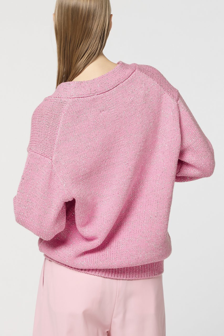 【デパリエ/DEPAREILLE】のラメニットカーディガン 人気、トレンドファッション・服の通販 founy(ファニー) 　ファッション　Fashion　レディースファッション　Fashion for Women　トップス・カットソー　Cut & Sew Tops　ニット　Knit Tops & Sweaters　カーディガン・羽織り　Layered Style Cardigans　イタリア　Italy　カーディガン　Cardigan, Knitwear　other-6|ID: prp329100003862897 ipo3291000000035656221