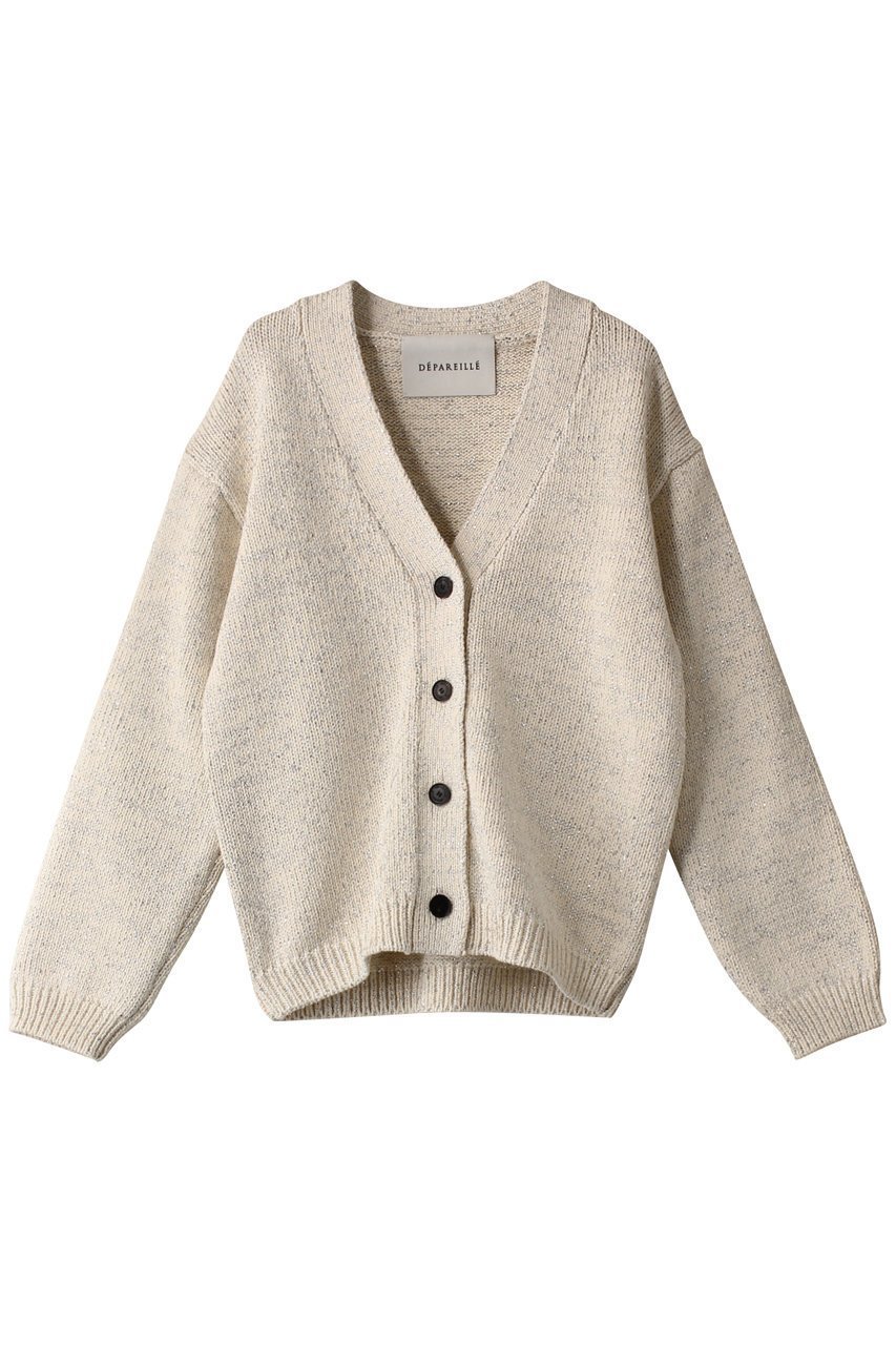 【デパリエ/DEPAREILLE】のラメニットカーディガン インテリア・キッズ・メンズ・レディースファッション・服の通販 founy(ファウニー) 　ファッション　Fashion　レディースファッション　Fashion for Women　トップス・カットソー　Cut & Sew Tops　ニット　Knit Tops & Sweaters　カーディガン・羽織り　Layered Style Cardigans　イタリア　Italy　カーディガン　Cardigan, Knitwear　アイボリー|ID: prp329100003862897 ipo3291000000036896688