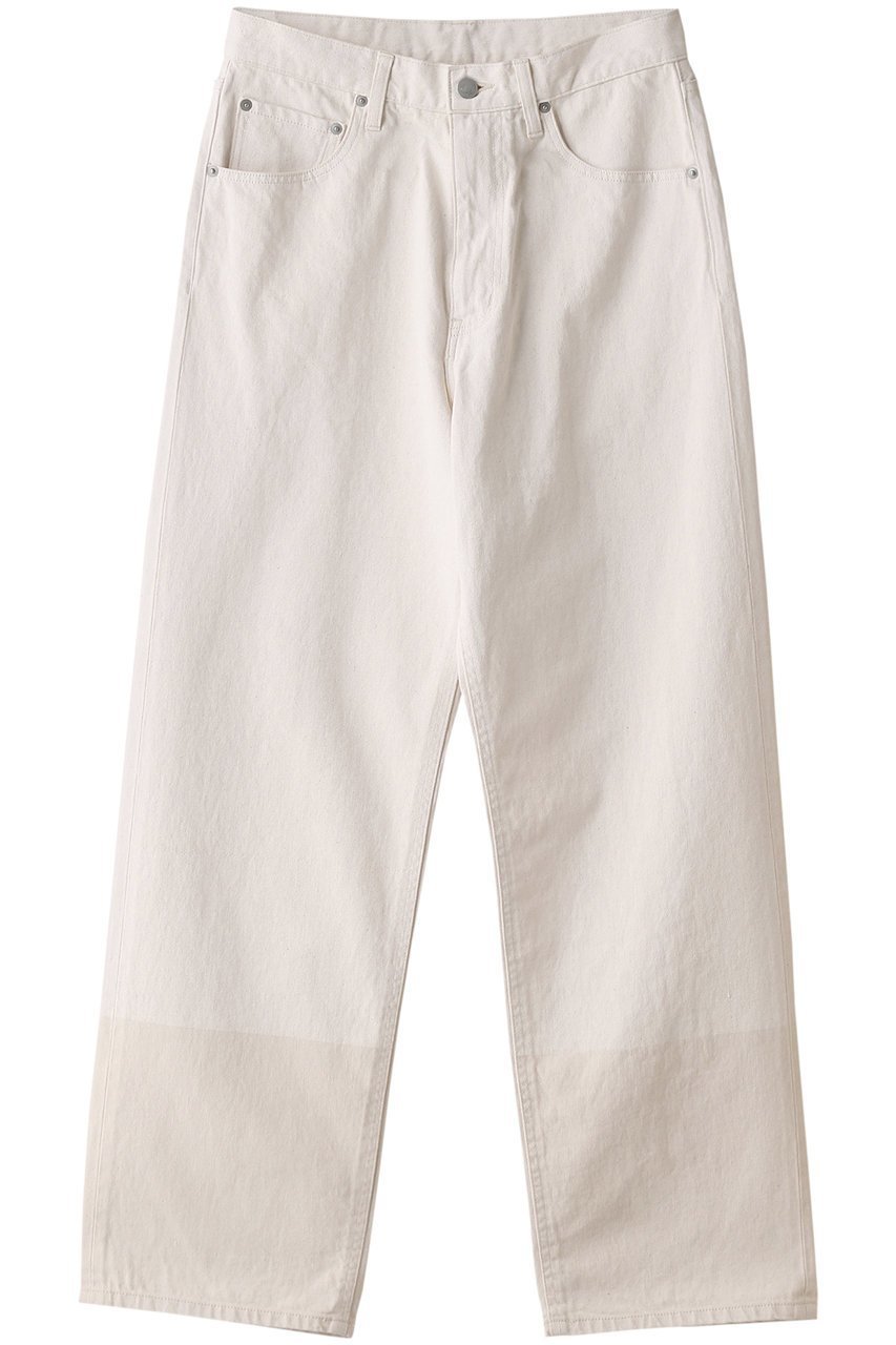 【ヨーク/YOKE / MEN】の【MEN】5P ワイドレッグ ストレート デニムパンツ インテリア・キッズ・メンズ・レディースファッション・服の通販 founy(ファニー) 　ファッション　Fashion　メンズファッション　Fashion for Men　ボトムス　Bottoms　デニムパンツ・ジーンズ　Denim Pants　シンプル　Simple, Minimal　ストレート　Straight, Straight Cut　デニム　Denim, Jeans Material　リラックス　Relax, Relaxed Fit　ワイド　Wide, Wide Fit　定番　Standard, Basic Item　ホワイト|ID: prp329100003864700 ipo3291000000032819956