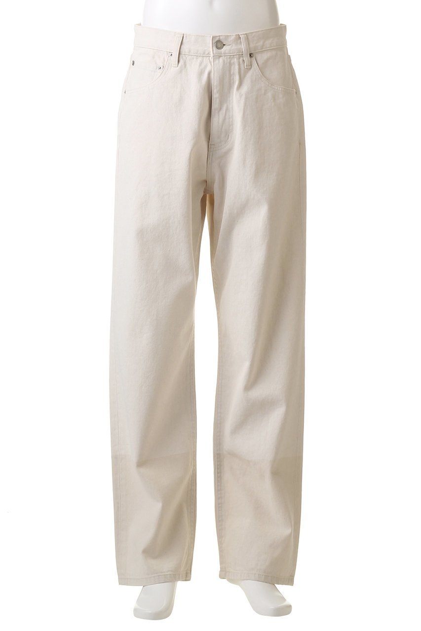 【ヨーク/YOKE / MEN】の【MEN】5P ワイドレッグ ストレート デニムパンツ 人気、トレンドファッション・服の通販 founy(ファニー) 　ファッション　Fashion　メンズファッション　Fashion for Men　ボトムス　Bottoms　デニムパンツ・ジーンズ　Denim Pants　シンプル　Simple, Minimal　ストレート　Straight, Straight Cut　デニム　Denim, Jeans Material　リラックス　Relax, Relaxed Fit　ワイド　Wide, Wide Fit　定番　Standard, Basic Item　other-2|ID: prp329100003864700 ipo3291000000032819958