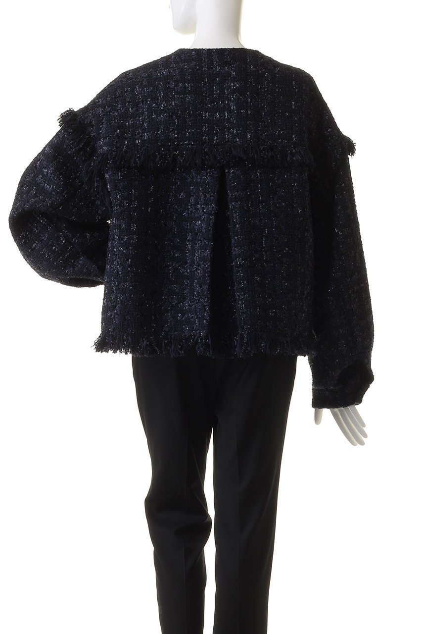 【デパリエ/DEPAREILLE】のラメツィードバルーンスリーブジャケット 人気、トレンドファッション・服の通販 founy(ファニー)  ファッション Fashion レディースファッション Fashion for Women アウター Coat / Outerwear Collection レディースジャケット・軽アウター Jackets ジャケット Jacket, Outerwear バルーン Balloon, Balloon Silhouette パーティ Party, Party Style フリンジ Fringe, Tassel ブルゾン Blouson, Bomber Jacket エレガント 上品 Elegant other-4|ID: prp329100003864755 ipo3291000000032961086