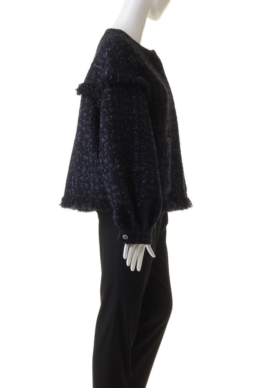 【デパリエ/DEPAREILLE】のラメツィードバルーンスリーブジャケット 人気、トレンドファッション・服の通販 founy(ファニー) ファッション Fashion レディースファッション Fashion for Women アウター Coat / Outerwear Collection レディースジャケット・軽アウター Jackets ジャケット Jacket, Outerwear バルーン Balloon, Balloon Silhouette パーティ Party, Party Style フリンジ Fringe, Tassel ブルゾン Blouson, Bomber Jacket エレガント 上品 Elegant other-3|ID: prp329100003864755 ipo3291000000036062030