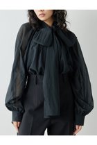 【ウィムガゼット/Whim Gazette】のローンボウタイブラウス 人気、トレンドファッション・服の通販 founy(ファニー) ファッション Fashion レディースファッション WOMEN トップス・カットソー Tops/Tshirt シャツ/ブラウス Shirts/Blouses おすすめ Recommend スウェット Sweat スリーブ Sleeve ハイネック High Neck リボン Ribbon ロング Long エレガント 上品 Elegant 再入荷 Restock/Back In Stock/Re Arrival thumbnail ブラック|ID: prp329100003866152 ipo3291000000029457938