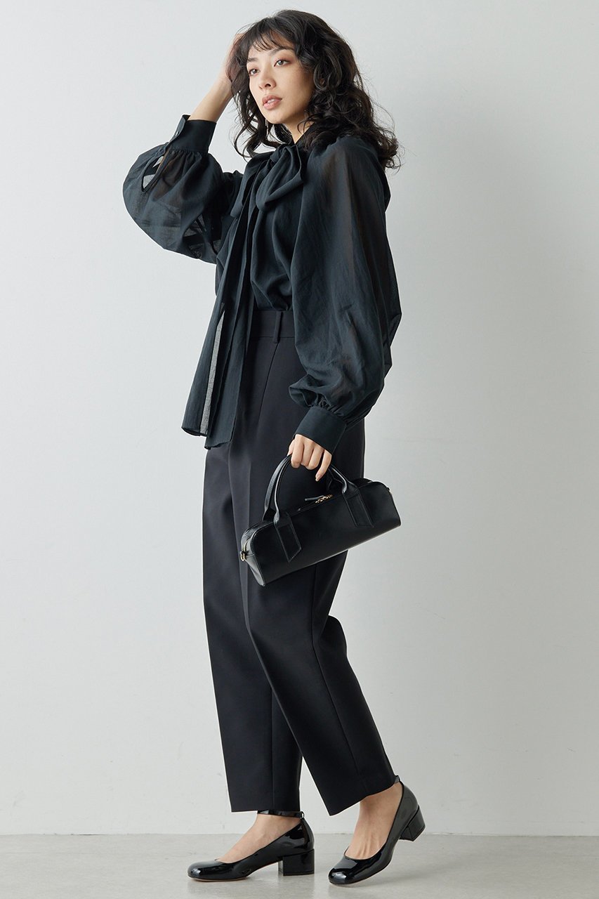 【ウィムガゼット/Whim Gazette】のローンボウタイブラウス 人気、トレンドファッション・服の通販 founy(ファニー) 　ファッション　Fashion　レディースファッション　Fashion for Women　トップス・カットソー　Cut & Sew Tops　シャツ・ブラウス・オフィスカジュアル　Elegant Blouses & Button-Ups　おすすめ　Recommended / Our Picks　スウェット / スエット　Sweatshirt, Sweatwear　スリーブ　Sleeve, Long Sleeve / Short Sleeve　ハイネック　High Neck, Mock Neck　リボン　Ribbon, Bow　ロング　Long, Long-Length　エレガント 上品　Elegant　other-3|ID: prp329100003866152 ipo3291000000032860337