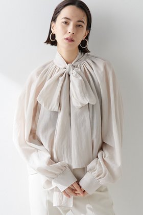 【ウィムガゼット/Whim Gazette】 ローンボウタイブラウス人気、トレンドファッション・服の通販 founy(ファニー) ファッション Fashion レディースファッション Fashion for Women トップス・カットソー Cut & Sew Tops シャツ・ブラウス・オフィスカジュアル Elegant Blouses & Button-Ups おすすめ Recommended / Our Picks スウェット / スエット Sweatshirt, Sweatwear スリーブ Sleeve, Long Sleeve / Short Sleeve ハイネック High Neck, Mock Neck リボン Ribbon, Bow ロング Long, Long-Length エレガント 上品 Elegant 再入荷 Restock / Back in Stock |ID:prp329100003866152