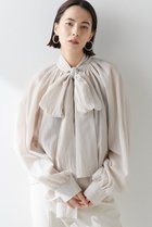 【ウィムガゼット/Whim Gazette】のローンボウタイブラウス 人気、トレンドファッション・服の通販 founy(ファニー) ファッション Fashion レディースファッション Fashion for Women トップス・カットソー Cut & Sew Tops シャツ・ブラウス・オフィスカジュアル Elegant Blouses & Button-Ups おすすめ Recommended / Our Picks スウェット / スエット Sweatshirt, Sweatwear スリーブ Sleeve, Long Sleeve / Short Sleeve ハイネック High Neck, Mock Neck リボン Ribbon, Bow ロング Long, Long-Length エレガント 上品 Elegant 再入荷 Restock / Back in Stock thumbnail グレージュ|ID: prp329100003866152 ipo3291000000034535350