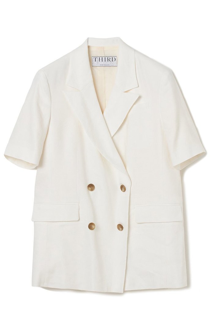 【サードマガジン/THIRD MAGAZINE】のショートスリーブジャケット インテリア・キッズ・メンズ・レディースファッション・服の通販 founy(ファニー) https://founy.com/ ファッション Fashion レディースファッション Fashion for Women アウター Coat / Outerwear Collection レディースジャケット・軽アウター Jackets おすすめ Recommended / Our Picks カーディガン Cardigan, Knitwear ジャケット Jacket, Outerwear ダブル Double, Double-Breasted ビジネス 仕事 通勤 Business / Work / Commuting 再入荷 Restock / Back in Stock 半袖 Short Sleeve, Half Sleeve 夏 Summer 春 Spring S/S・春夏 SS, Spring/Summer, Warm Season |ID: prp329100003866176 ipo3291000000035654996
