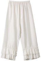 【ハウス オブ ロータス/HOUSE OF LOTUS】のシルクフリルパンツ 人気、トレンドファッション・服の通販 founy(ファニー) ファッション Fashion レディースファッション Fashion for Women パンツ Pants & Trousers アンダー Underwear Essentials シフォン Chiffon, Lightweight Fabric シルク Silk, 100% Silk パーティ Party, Party Style ベーシック Basic, Essential エレガント 上品 Elegant thumbnail ホワイト|ID: prp329100003866183 ipo3291000000032914267