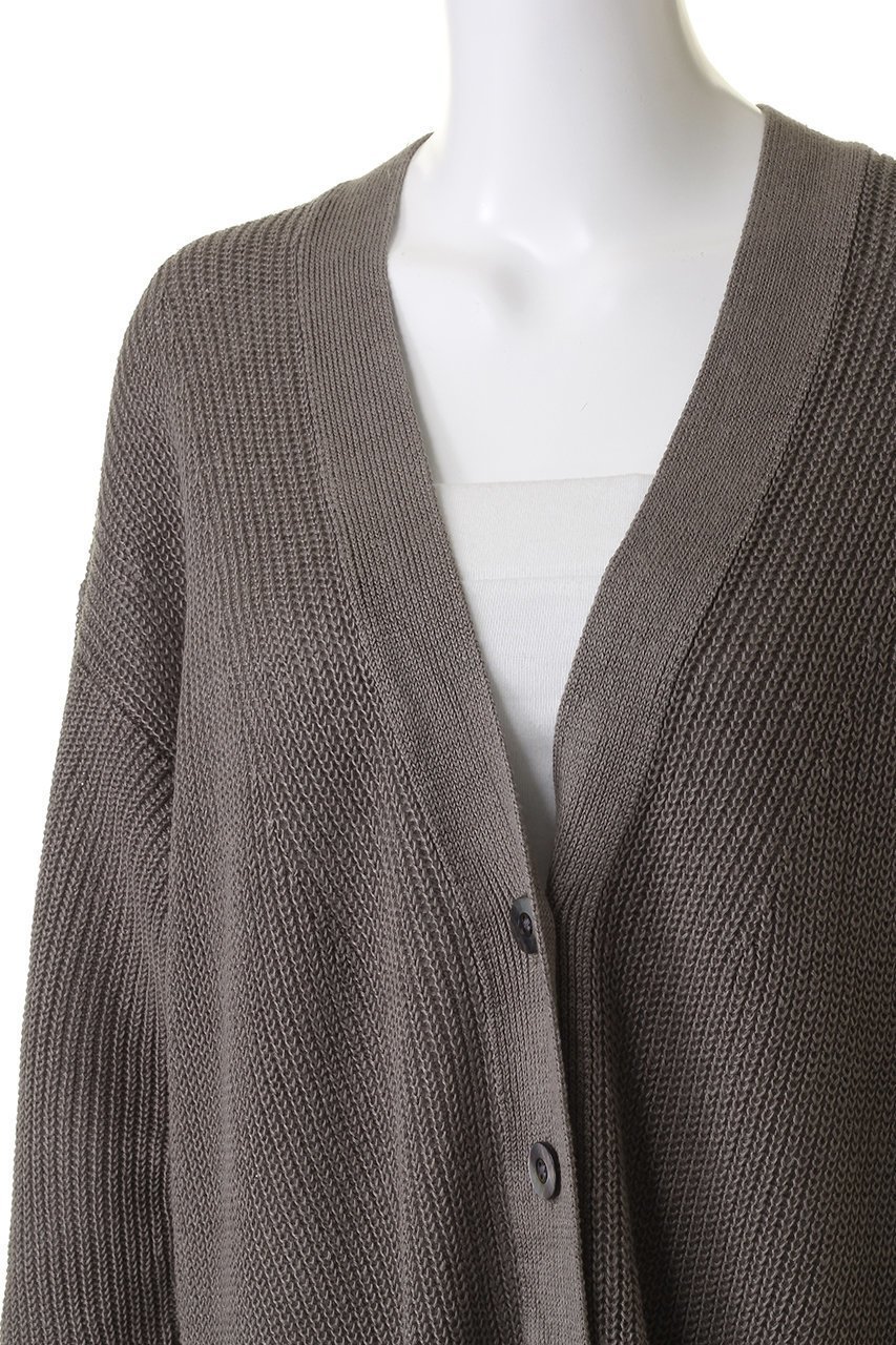 【プルミエ アロンディスモン/1er Arrondissement】のリネン畦リラックスカーディガン 人気、トレンドファッション・服の通販 founy(ファニー) 　ファッション　Fashion　レディースファッション　Fashion for Women　トップス・カットソー　Cut & Sew Tops　ニット　Knit Tops & Sweaters　カーディガン・羽織り　Layered Style Cardigans　カーディガン　Cardigan, Knitwear　シンプル　Simple, Minimal　リネン　Linen, Linen Fabric　リラックス　Relax, Relaxed Fit　畦　Ribbed Knit　other-5|ID: prp329100003866184 ipo3291000000032951384