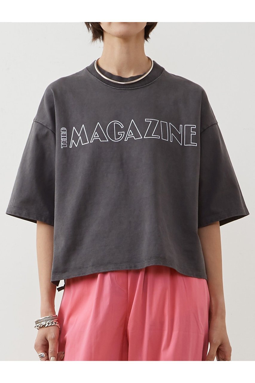 【サードマガジン/THIRD MAGAZINE】のピグメントロゴTシャツ 人気、トレンドファッション・服の通販 founy(ファニー) 　ファッション　Fashion　レディースファッション　Fashion for Women　トップス・カットソー　Cut & Sew Tops　シャツ・ブラウス・オフィスカジュアル　Elegant Blouses & Button-Ups　ロングTシャツ・Tシャツ　Longline T-Shirts & Tees　カットソー・ベーシックTシャツ　Cut-and-Sewn Tops / Stretch Tees & Basics　ショート　Short, Short Length　シンプル　Simple, Minimal　スリーブ　Sleeve, Long Sleeve / Short Sleeve　ボックス　Boxy, Box Shape　other-7|ID: prp329100003866195 ipo3291000000035933167