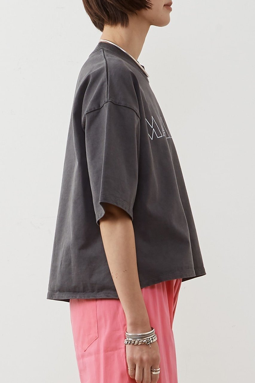 【サードマガジン/THIRD MAGAZINE】のピグメントロゴTシャツ 人気、トレンドファッション・服の通販 founy(ファニー) 　ファッション　Fashion　レディースファッション　Fashion for Women　トップス・カットソー　Cut & Sew Tops　シャツ・ブラウス・オフィスカジュアル　Elegant Blouses & Button-Ups　ロングTシャツ・Tシャツ　Longline T-Shirts & Tees　カットソー・ベーシックTシャツ　Cut-and-Sewn Tops / Stretch Tees & Basics　ショート　Short, Short Length　シンプル　Simple, Minimal　スリーブ　Sleeve, Long Sleeve / Short Sleeve　ボックス　Boxy, Box Shape　other-8|ID: prp329100003866195 ipo3291000000035933170