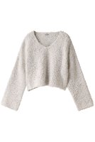 【ウィムガゼット/Whim Gazette】の【GEMINI】ミックスプルオーバー 人気、トレンドファッション・服の通販 founy(ファニー) ファッション Fashion レディースファッション Fashion for Women トップス・カットソー Cut & Sew Tops ニット Knit Tops & Sweaters カジュアルプルオーバー・ニットトップス Pullovers & Knit Tops / Casual Pullovers ショート Short, Short Length バランス Balance, Style Balance フレア Flare, Flared ミックス Mix, Mixed Style |ID:prp329100003867701