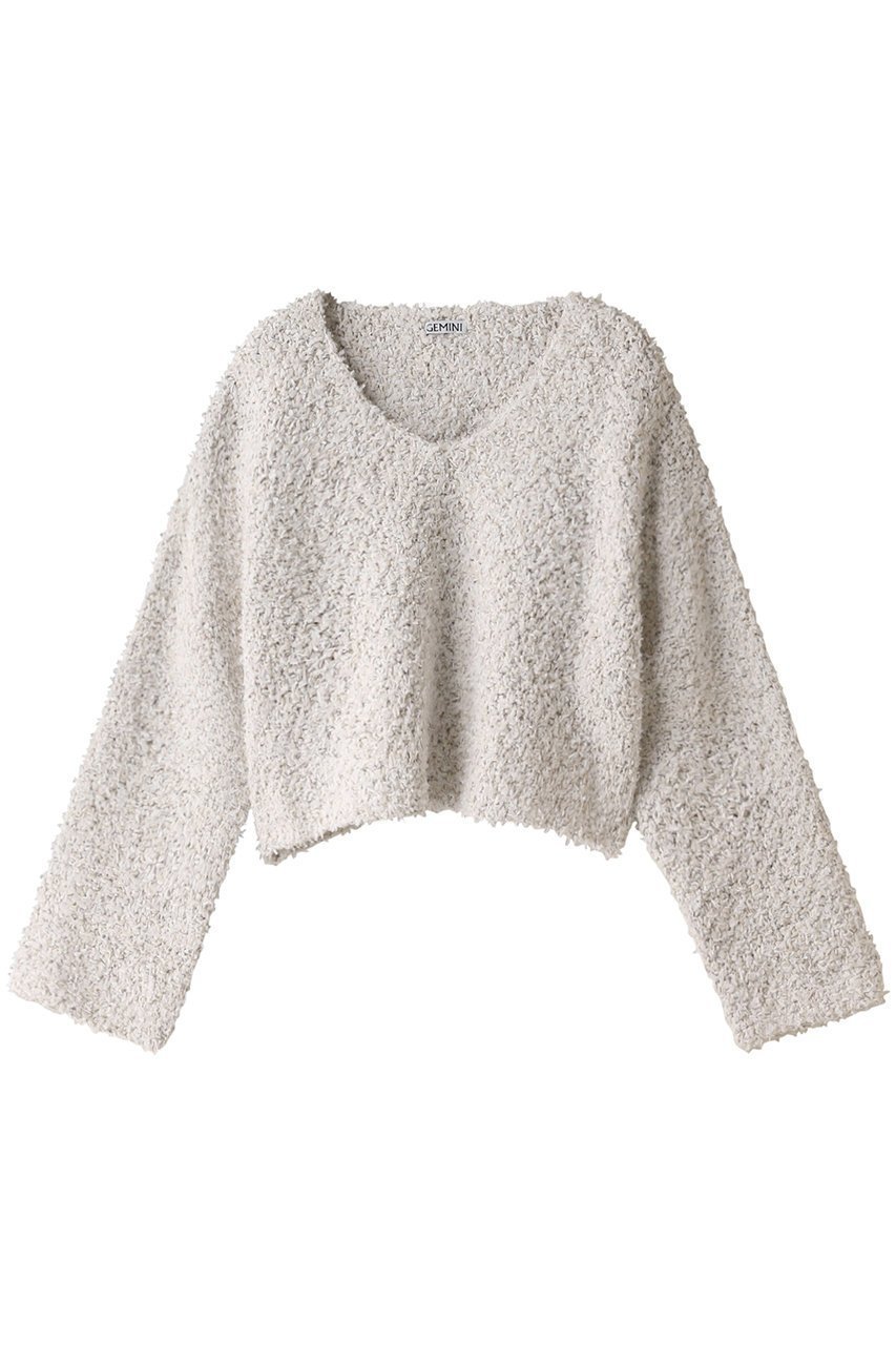 【ウィムガゼット/Whim Gazette】の【GEMINI】ミックスプルオーバー 人気、トレンドファッション・服の通販 founy(ファニー) ファッション Fashion レディースファッション Fashion for Women トップス・カットソー Cut & Sew Tops ニット Knit Tops & Sweaters カジュアルプルオーバー・ニットトップス Pullovers & Knit Tops / Casual Pullovers ショート Short, Short Length バランス Balance, Style Balance フレア Flare, Flared ミックス Mix, Mixed Style other-1|ID: prp329100003867701 ipo3291000000035372477