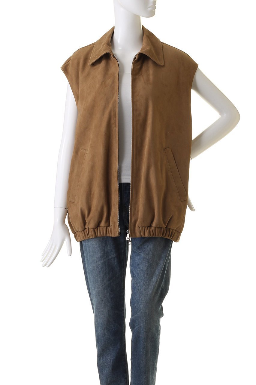 【ウィムガゼット/Whim Gazette】の【GEMINI】スエードノースリーブブルゾン 人気、トレンドファッション・服の通販 founy(ファニー) 　ファッション　Fashion　レディースファッション　Fashion for Women　アウター　Coat / Outerwear Collection　レディースジャケット・軽アウター　Jackets　ブルゾンジャケット・スポーティアウター　Blouson Jackets　ジャケット　Jacket, Outerwear　ブルゾン　Blouson, Bomber Jacket　リラックス　Relax, Relaxed Fit　ルーズ　Loose, Oversized　other-6|ID: prp329100003867702 ipo3291000000035617250