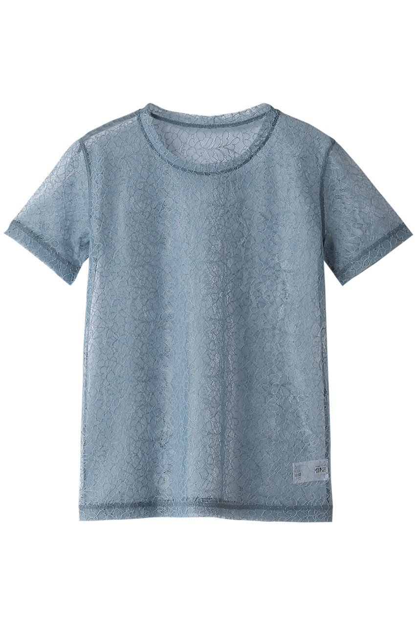 【ウィムガゼット/Whim Gazette】の【GEMINI】レースTシャツ インテリア・キッズ・メンズ・レディースファッション・服の通販 founy(ファニー) 　ファッション　Fashion　レディースファッション　Fashion for Women　トップス・カットソー　Cut & Sew Tops　シャツ・ブラウス・オフィスカジュアル　Elegant Blouses & Button-Ups　ロングTシャツ・Tシャツ　Longline T-Shirts & Tees　カットソー・ベーシックTシャツ　Cut-and-Sewn Tops / Stretch Tees & Basics　インナー　Innerwear　キャミソール　Camisole, Spaghetti Strap Top　ショート　Short, Short Length　スリーブ　Sleeve, Long Sleeve / Short Sleeve　トレンド　Trend, Trending Now　レース　Lace, Lace Fabric　ライトブルー|ID: prp329100003867704 ipo3291000000032840643