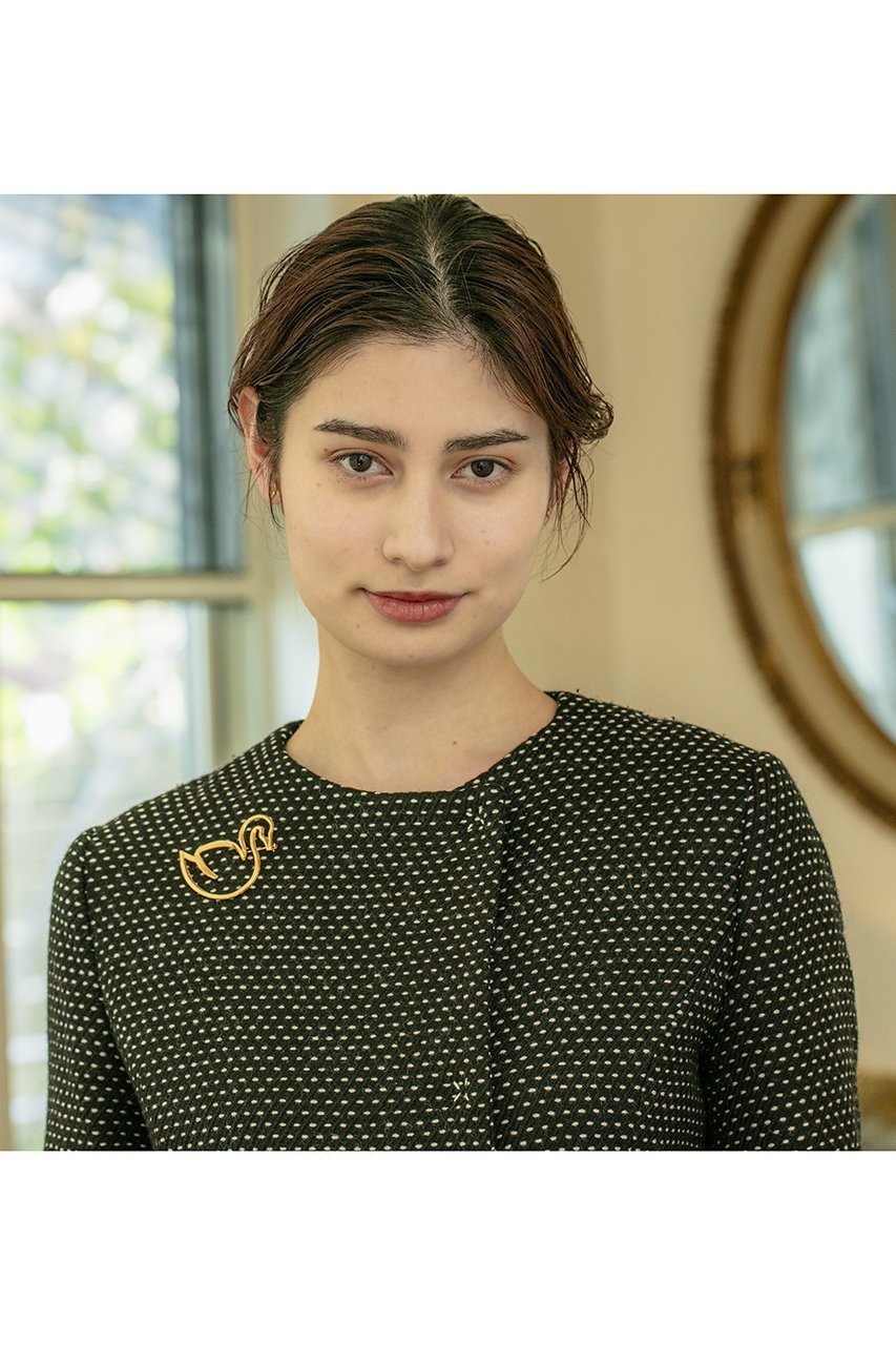 【セシル エ ジャンヌ/CECILE ET JEANNE】のスワン ブローチ ゴールド 人気、トレンドファッション・服の通販 founy(ファニー) 　ファッション　Fashion　レディースファッション　Fashion for Women　ジュエリー　Jewelry　ジャケット　Jacket, Outerwear　ストール　Stole, Wrap　ブローチ　Brooch, Pin Brooch　モチーフ　Motif, Design Theme　人気　Popular, Best Seller　other-2|ID: prp329100003867720 ipo3291000000035417689