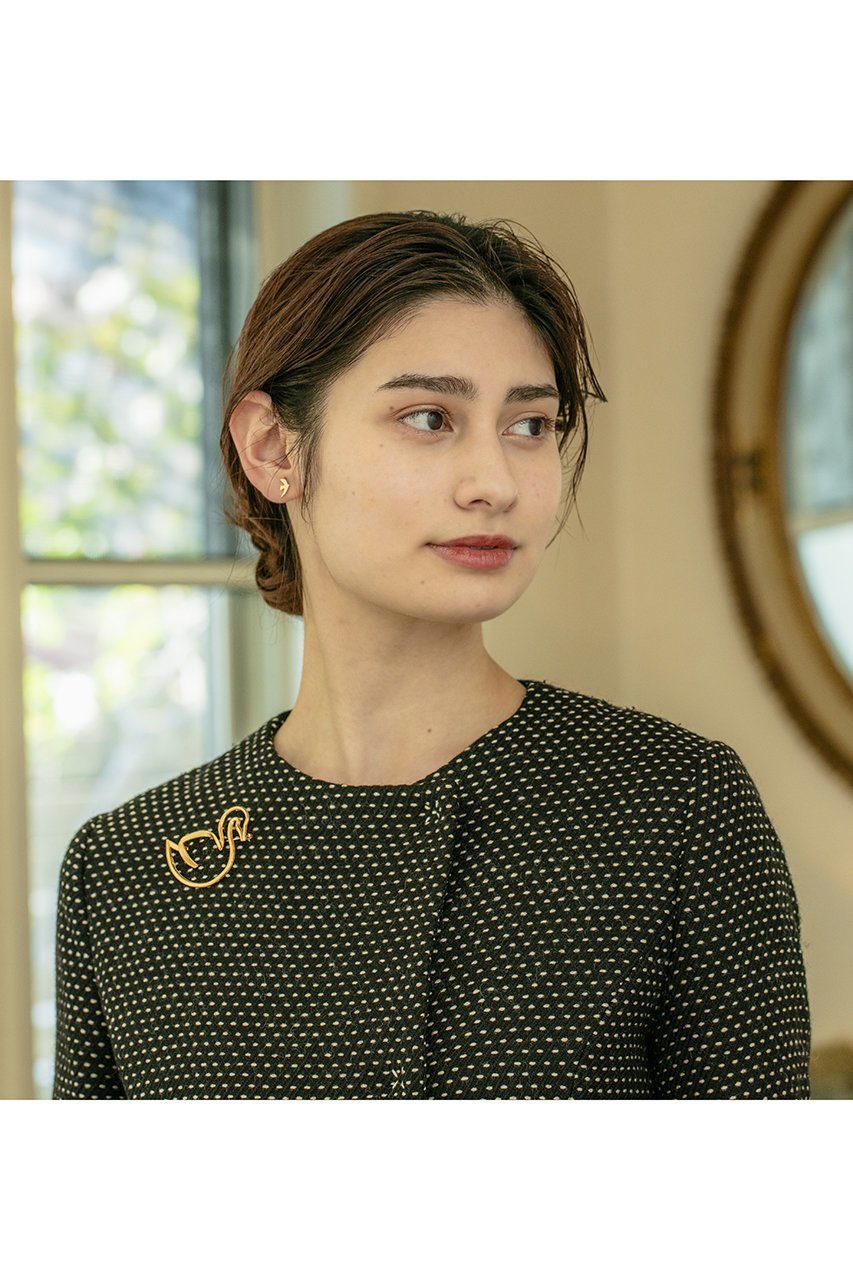 【セシル エ ジャンヌ/CECILE ET JEANNE】のスワン ブローチ ゴールド 人気、トレンドファッション・服の通販 founy(ファニー) 　ファッション　Fashion　レディースファッション　Fashion for Women　ジュエリー　Jewelry　ジャケット　Jacket, Outerwear　ストール　Stole, Wrap　ブローチ　Brooch, Pin Brooch　モチーフ　Motif, Design Theme　人気　Popular, Best Seller　other-5|ID: prp329100003867720 ipo3291000000035417692