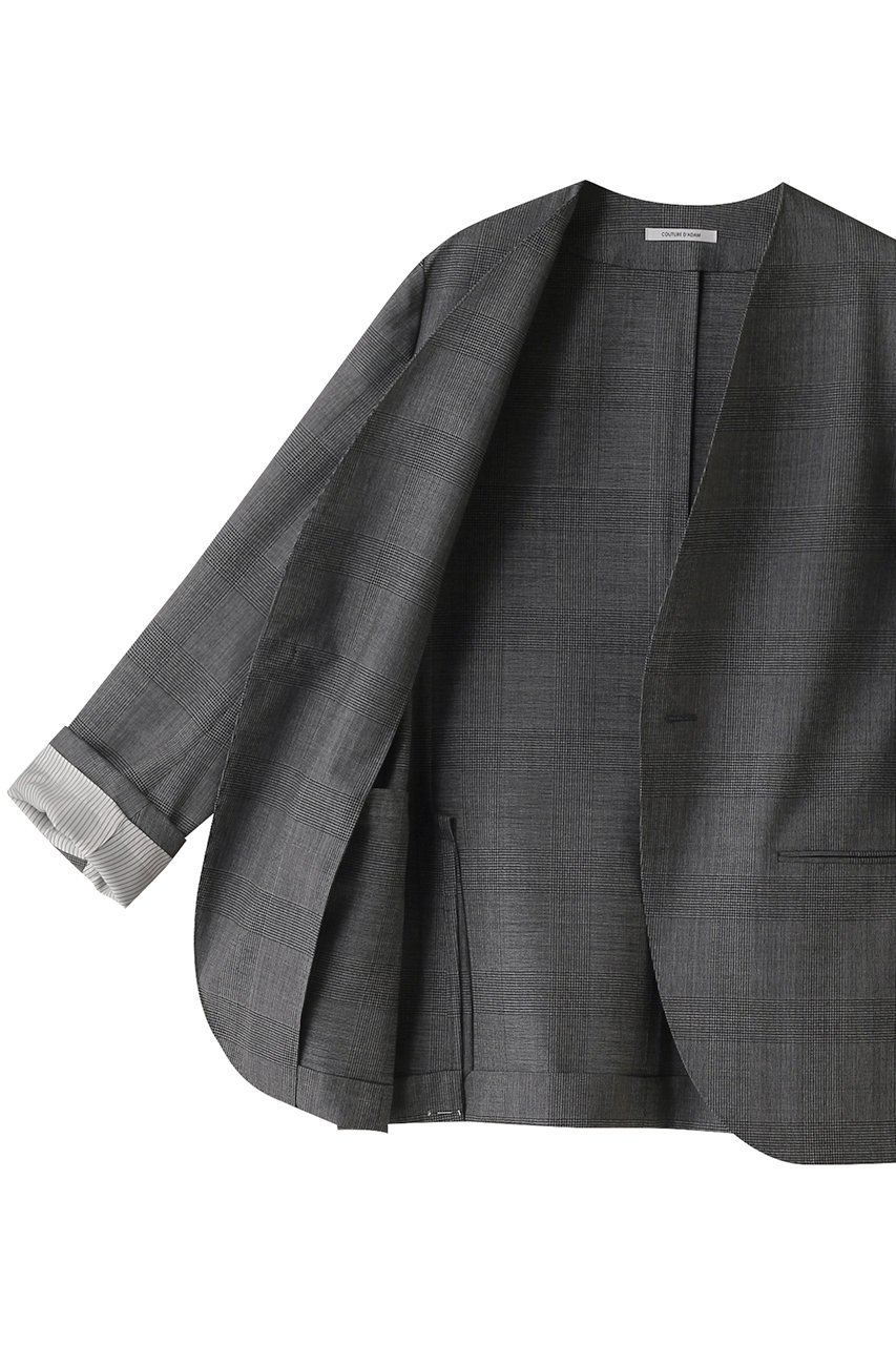 【クチュールドアダム/COUTURE D'ADAM】のグレンチェックベティージャケット 人気、トレンドファッション・服の通販 founy(ファニー) 　ファッション　Fashion　レディースファッション　WOMEN　アウター　Coat Outerwear　ジャケット　Jackets　イタリア　Italy　エレガント 上品　Elegant　カーディガン　Cardigan　ジャケット　Jacket　フェミニン　Feminine　人気　Popularity　夏　Summer　other-6|ID: prp329100003867795 ipo3291000000031380490