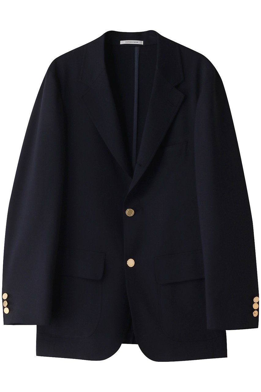 【クチュールドアダム/COUTURE D'ADAM】のアメリカンサックブレザージャケット インテリア・キッズ・メンズ・レディースファッション・服の通販 founy(ファニー) 　ファッション　Fashion　レディースファッション　Fashion for Women　アウター　Coat / Outerwear Collection　レディースジャケット・軽アウター　Jackets　ジャケット　Jacket, Outerwear　バランス　Balance, Style Balance　マニッシュ　Mannish, Boyish　ネイビー|ID: prp329100003867797 ipo3291000000032946841