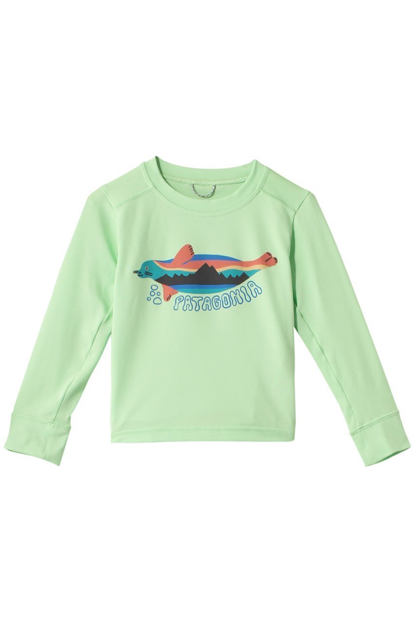 【パタゴニア/patagonia / KIDS】の【Baby&Kids】ベビーロングスリーブキャプリーンシルクウェイトTシャツ 人気、トレンドファッション・服の通販 founy(ファニー) 　ファッション　Fashion　キッズファッション　KIDS　トップス・カットソー　Tops/Tees/Kids　イラスト　Illustration　ジャージ　Jersey　長袖　Long Sleeve　 other-1|ID: prp329100003869244 ipo3291000000025465532