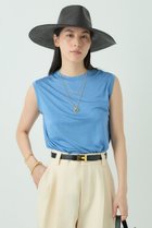 【カオス/Chaos】のシルクフレーズノースリーブTシャツ ブルー|ID: prp329100003870474 ipo3291000000037019475