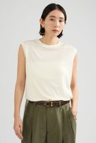 【カオス/Chaos】のシルクフレーズノースリーブTシャツ オフホワイト|ID: prp329100003870474 ipo3291000000037019478