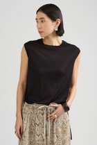 【カオス/Chaos】のシルクフレーズノースリーブTシャツ ノワール|ID: prp329100003870474 ipo3291000000037019479