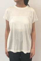 【カオス/Chaos】のシルクフレーズTシャツ 人気、トレンドファッション・服の通販 founy(ファニー) ファッション Fashion レディースファッション Ladies' Fashion Online トップス・カットソー Tops/Tshirt シャツ/ブラウス Shirts/Blouses ロング / Tシャツ T-Shirts カットソー Cut and Sewn なめらか Smooth カットソー Cut And Sew ショート Short シルク Silk スリーブ Sleeve エレガント 上品 Elegant thumbnail クリーム|ID: prp329100003870475 ipo3291000000030840778